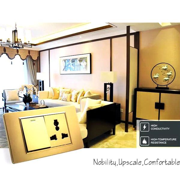 متعددة الفصائل الإضاءة الكهربائية الجدار التبديل والمقبس لوحة كبيرة